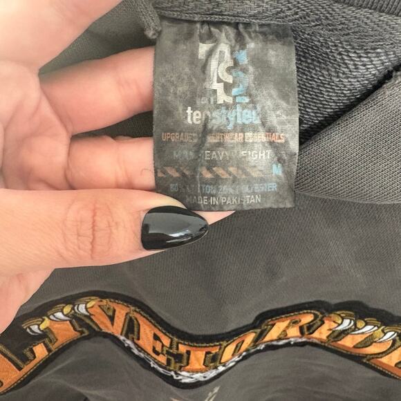 Live to Ride Gray Woman's Hooded  Sweater Medium - Picture 7 of 7